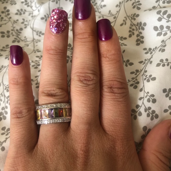 GORGEOUS Multi color gem stone Ring - Picture 4 of 6